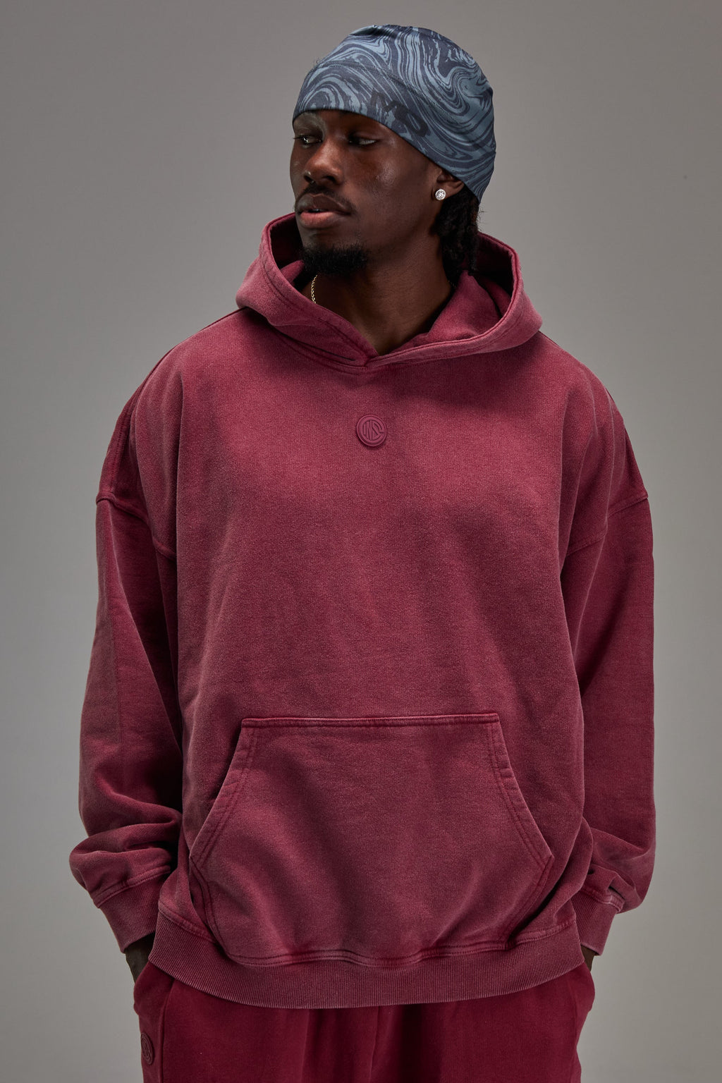 Heavyweight Pullover - Washed Red