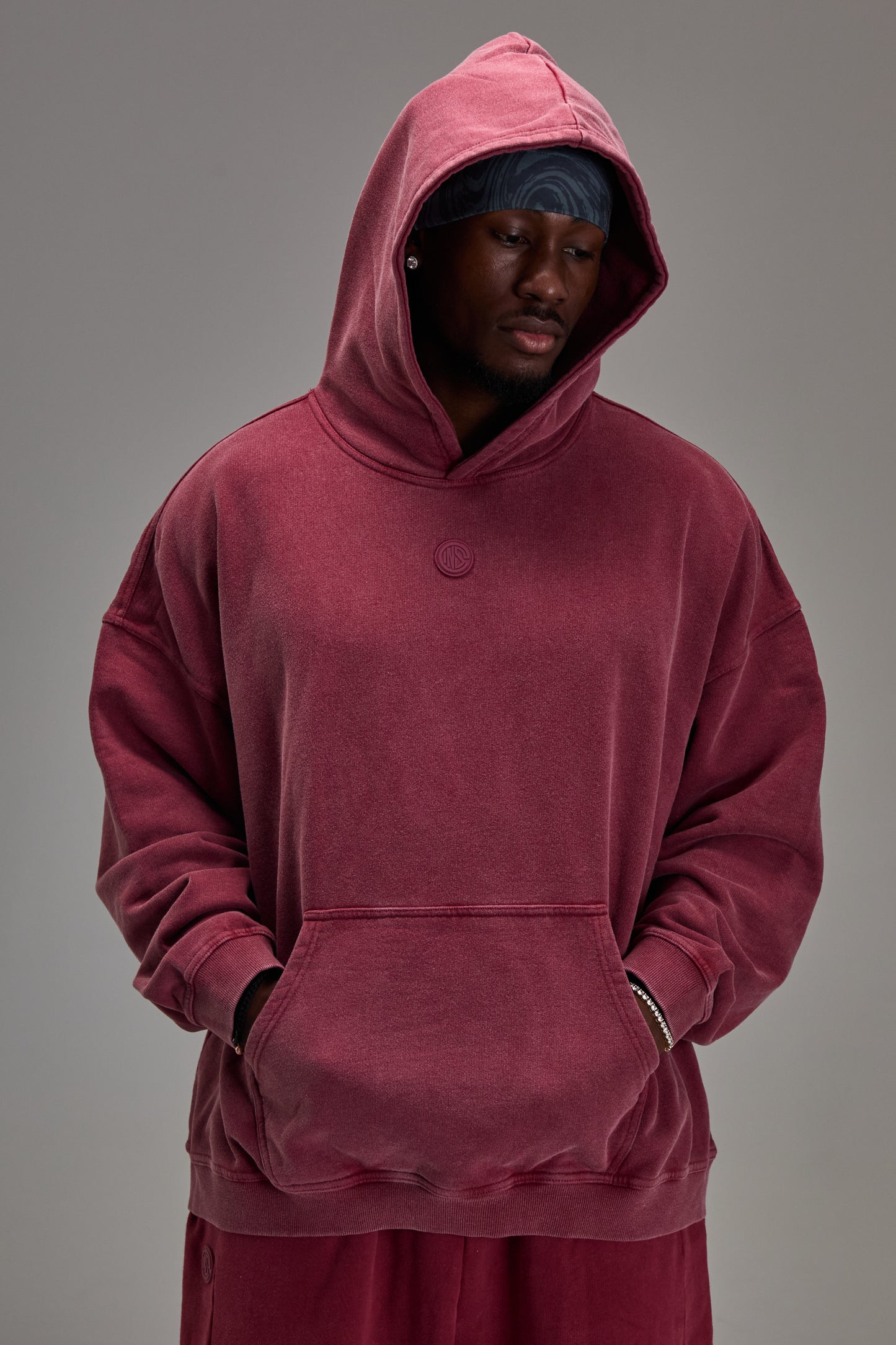 Washed Red Heavyweight Pullover