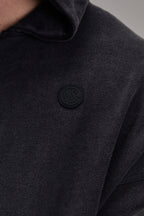 Embossed Heavyweight Zip-up - Black