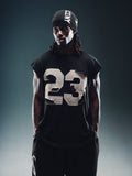 Stitched Cutoff Tee - Black