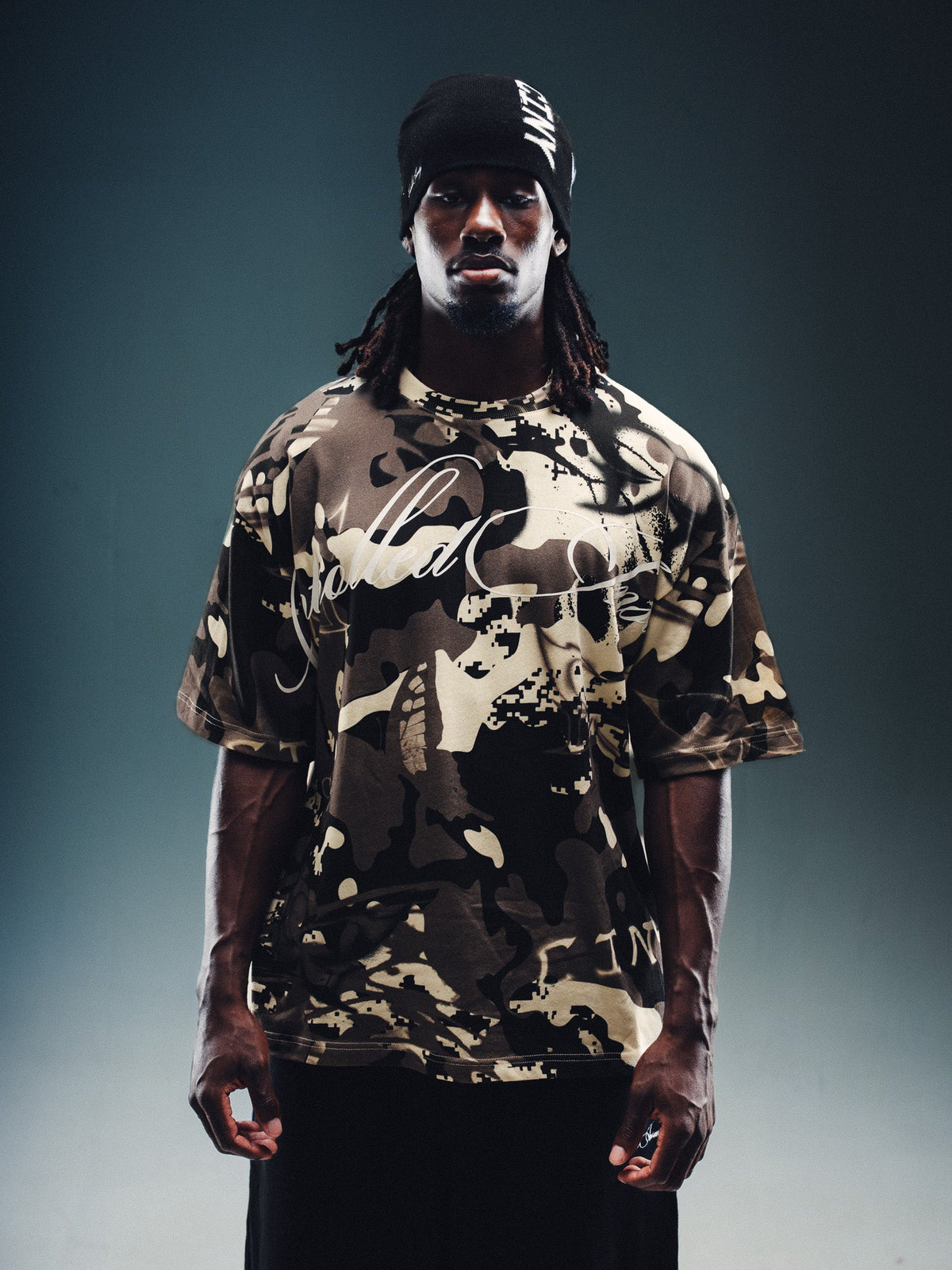 Camo Spray Tee - Sand