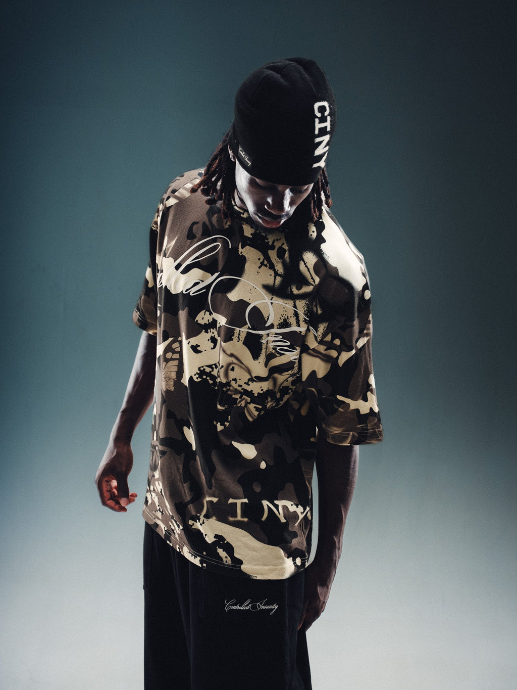 Camo Spray Tee - Sand
