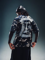 Camo Spray Tee - Blue