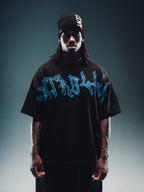 Graffiti Pump Cover - Black w/ Blue