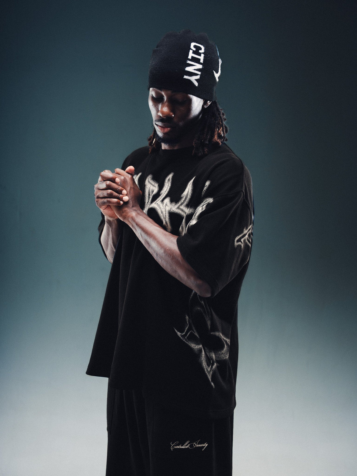 Graffiti Pump Cover - Black w/ White