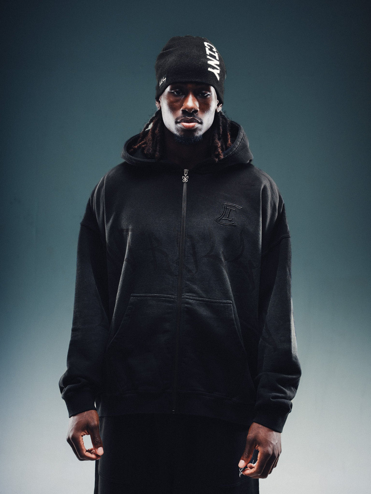 Blended Zip-Up - Black