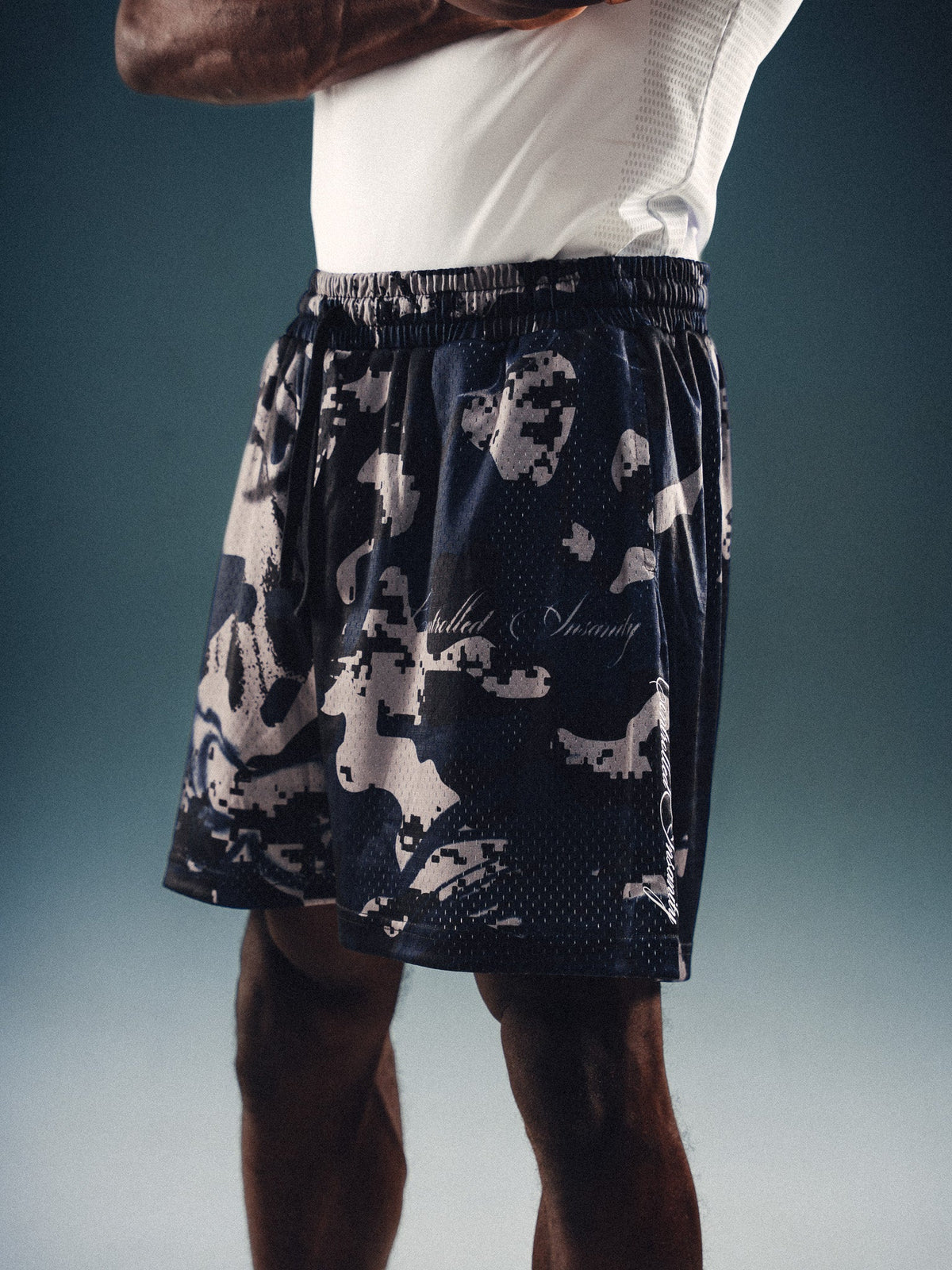 Mesh Shorts - Camo Blue