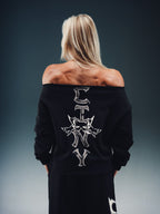 Butterfly Off The Shoulder Crewneck