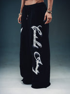 Morph Wide Leg Sweats - Black