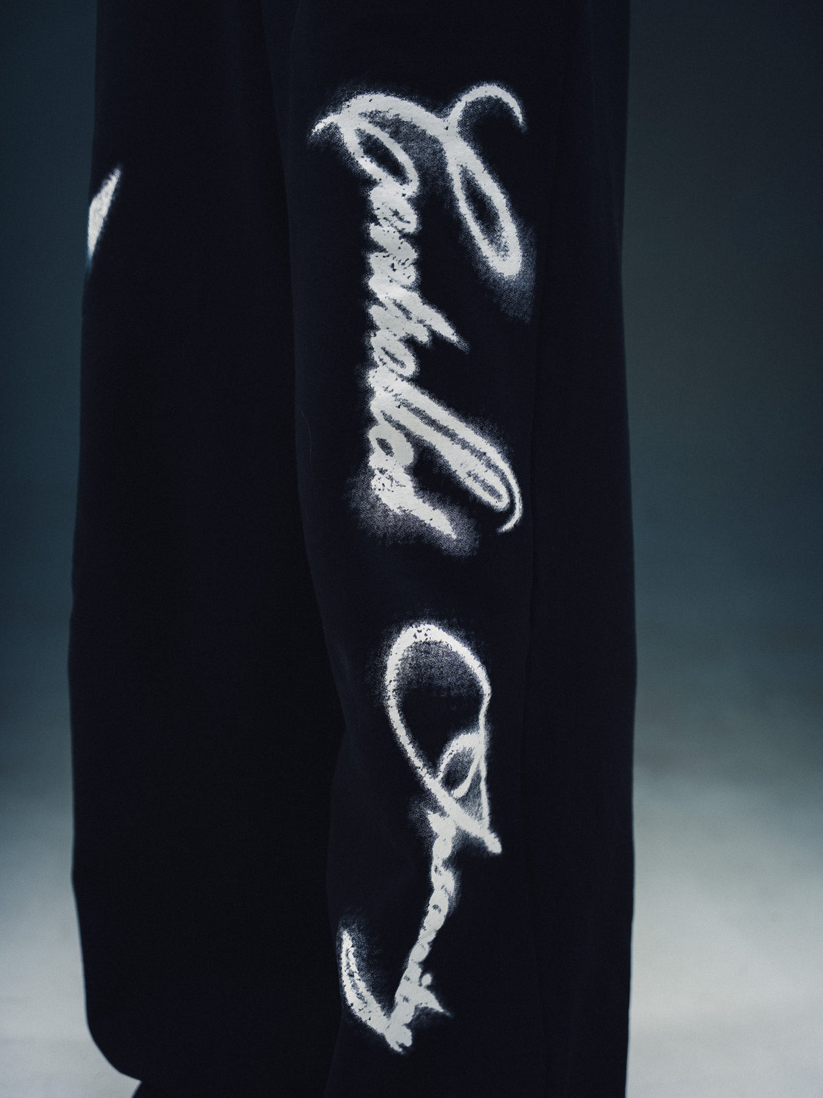 Morph Wide Leg Sweats - Black