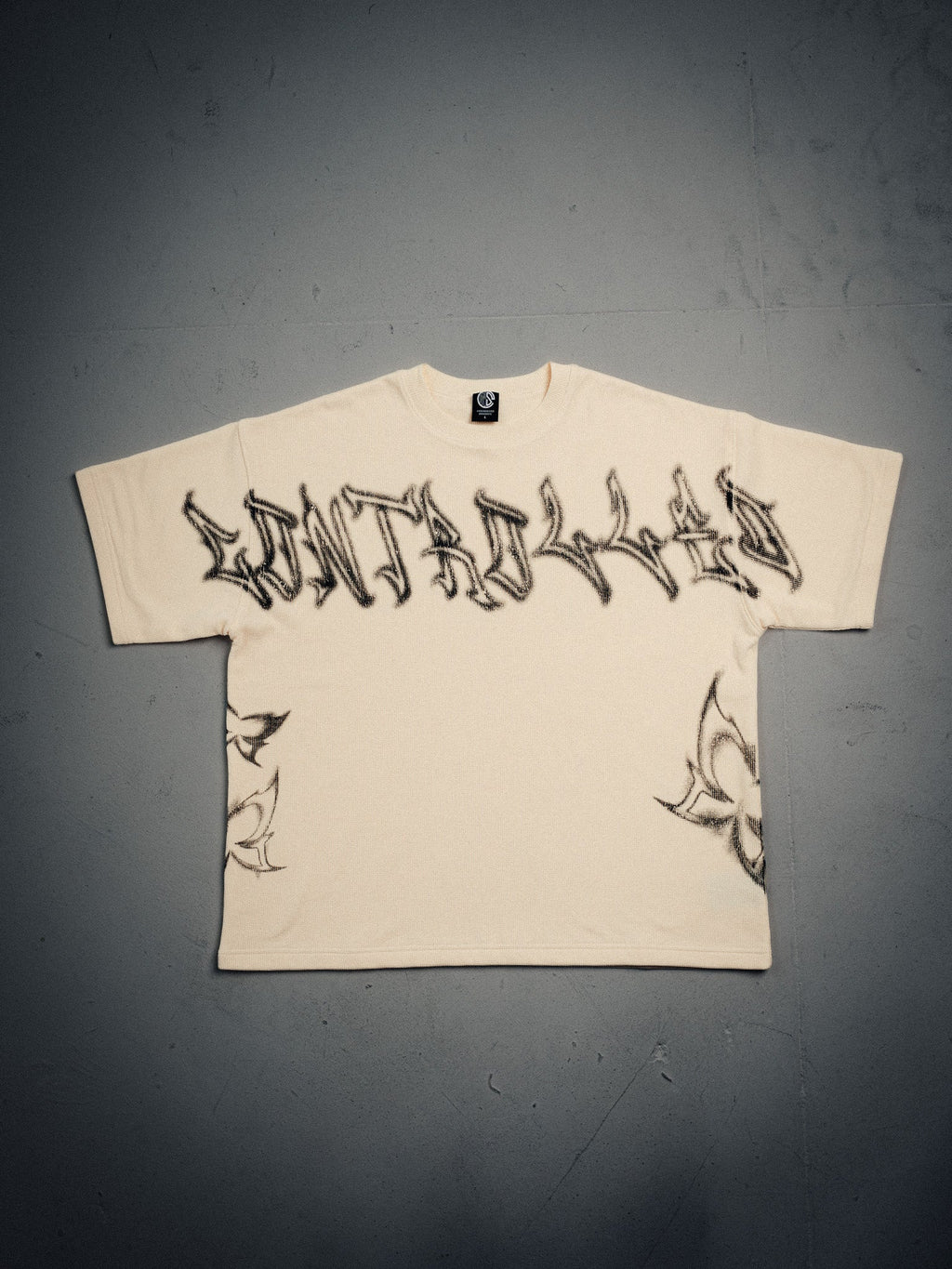 Graffiti Pump Cover - Beige w/ Black