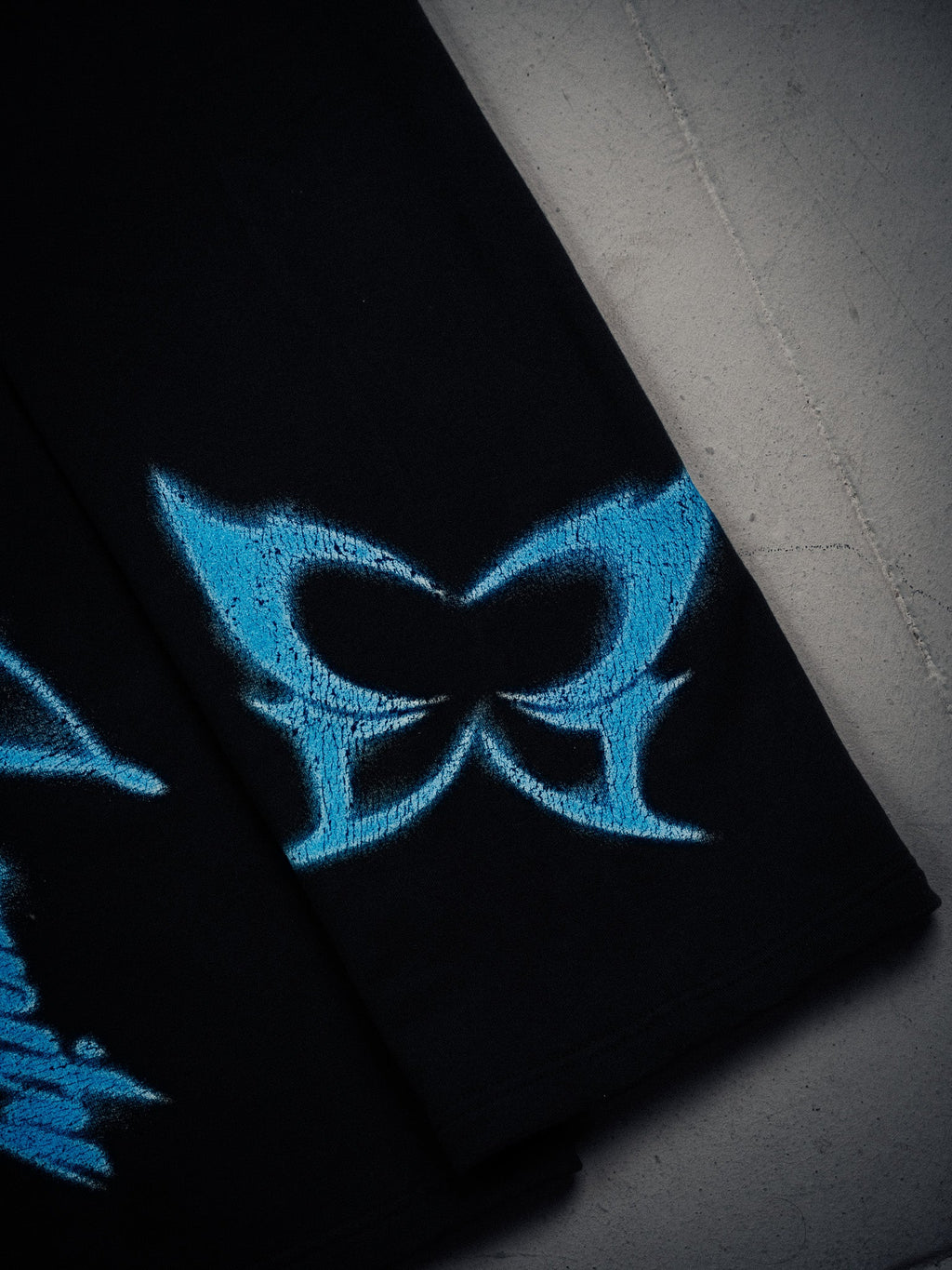 Butterfly Wide Leg Sweats - Blue