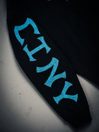 Butterfly Zip-Up - Black w/ Blue