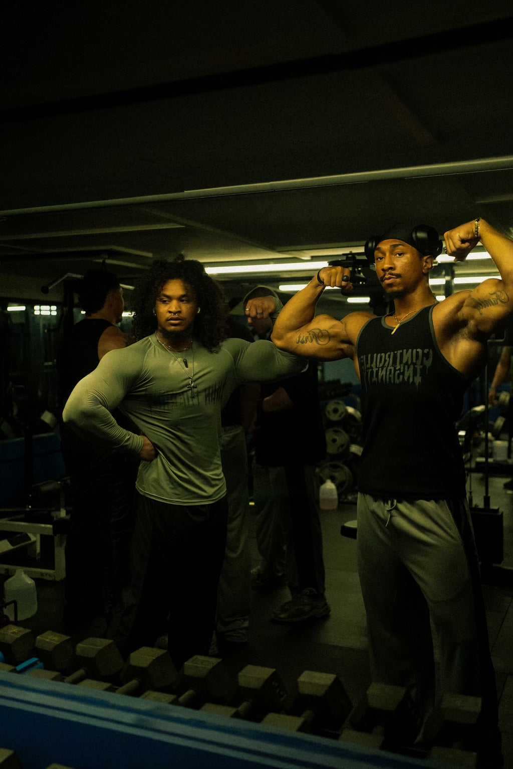 Army Green Iron Therapy Heavyweight Tank Top