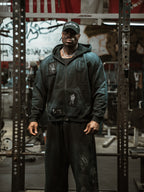 Patchwork Web Zip Up Hoodie