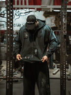 Patchwork Web Zip Up Hoodie