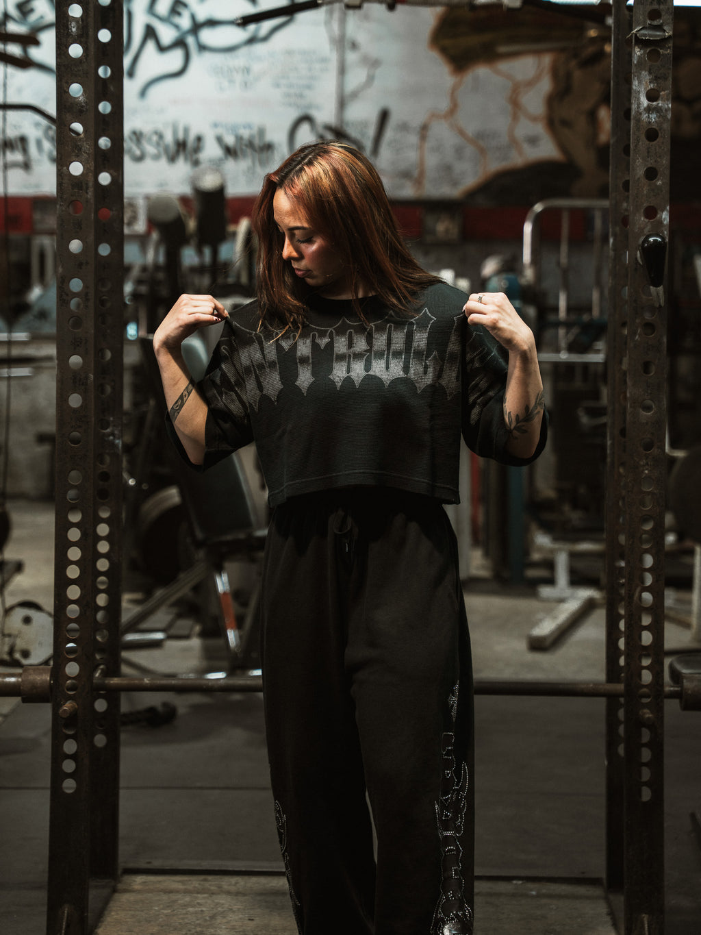 WOMEN’S BLACK WIDOW CROP PUMP COVER