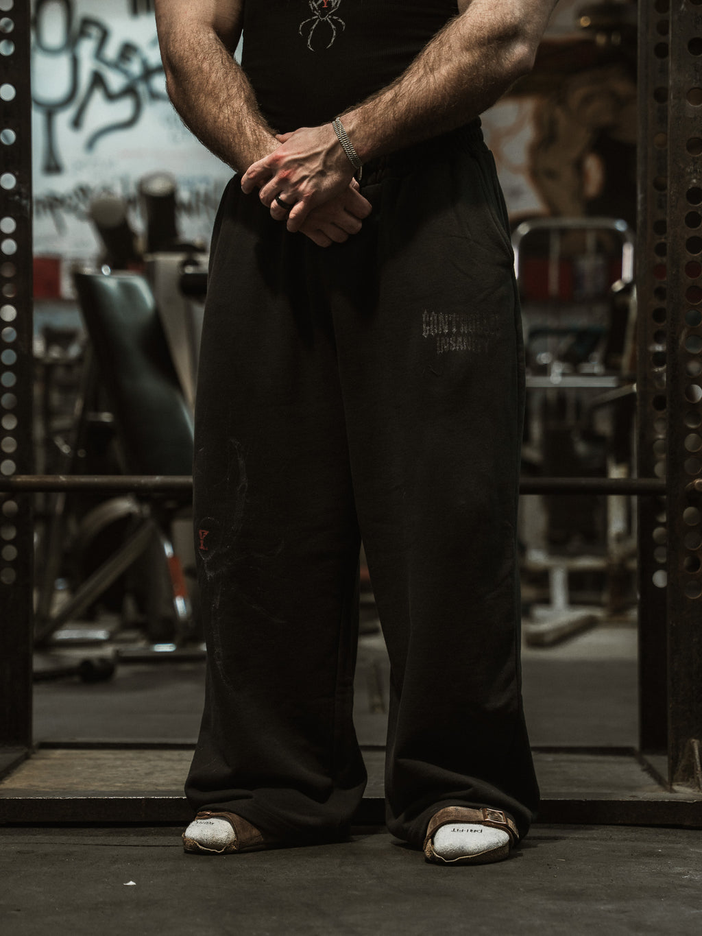 Spider Wide Leg Sweatpants