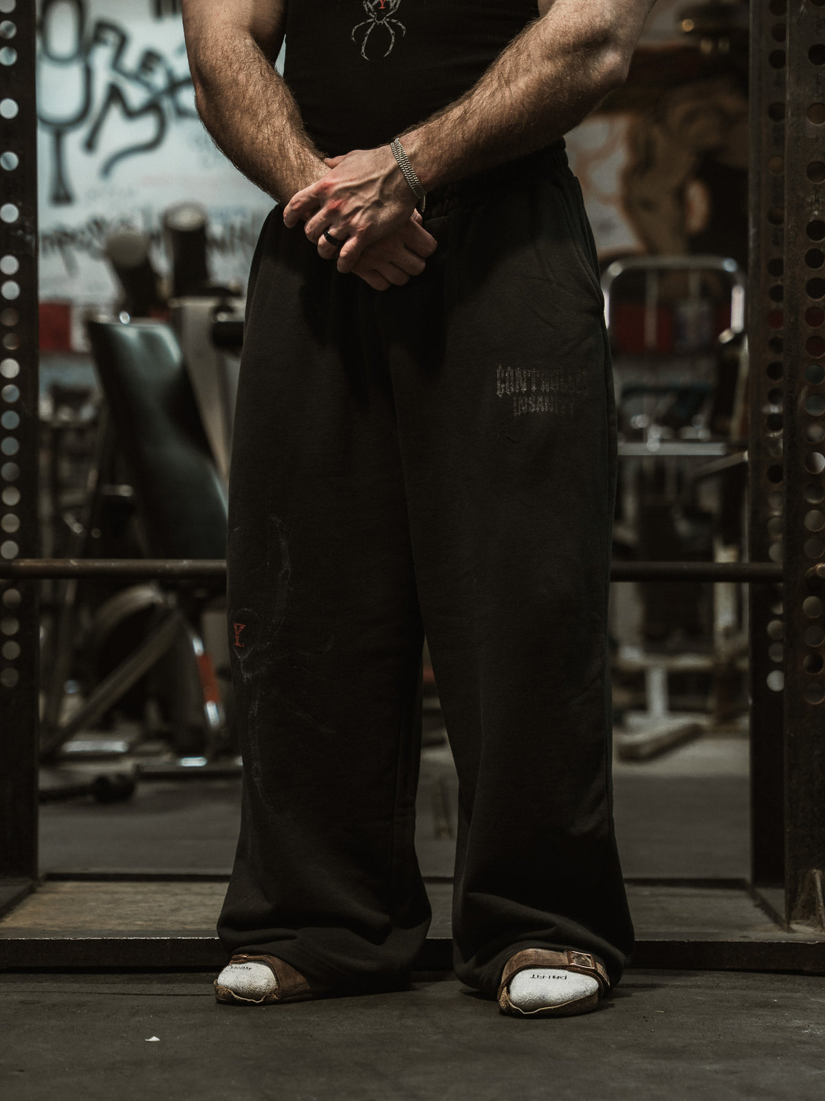 Spider Wide Leg Sweatpants