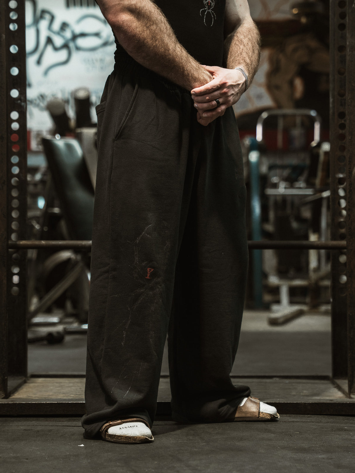 Spider Wide Leg Sweatpants