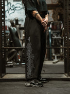 Women's Cross Rhinestone Sweatpants