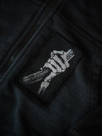 Patchwork Web Zip Up Hoodie