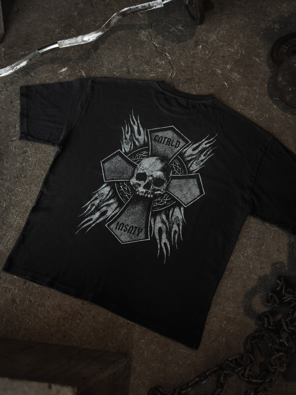 Flaming Skull Graphic Tee