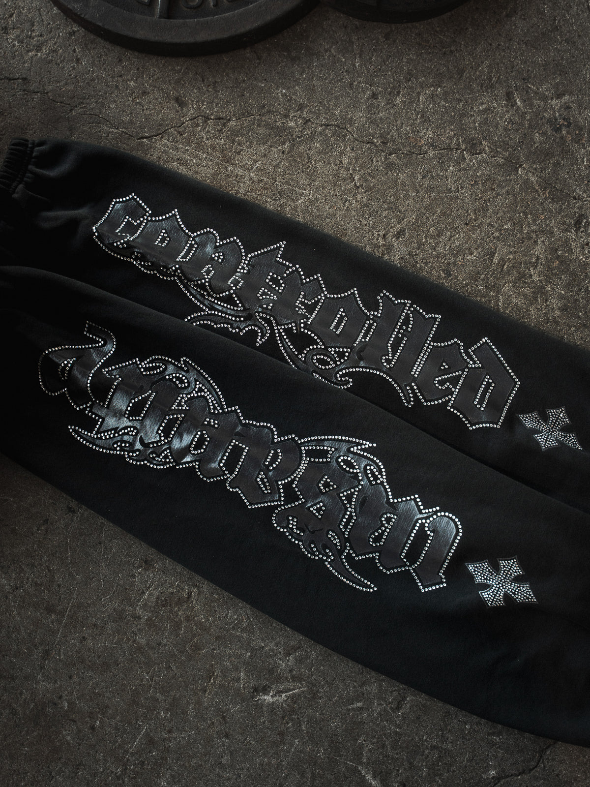 Women's Cross Rhinestone Sweatpants