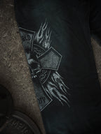 Flaming Skull Wide Leg Sweats