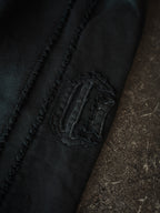 Patchwork Web Wide Leg Sweatpants