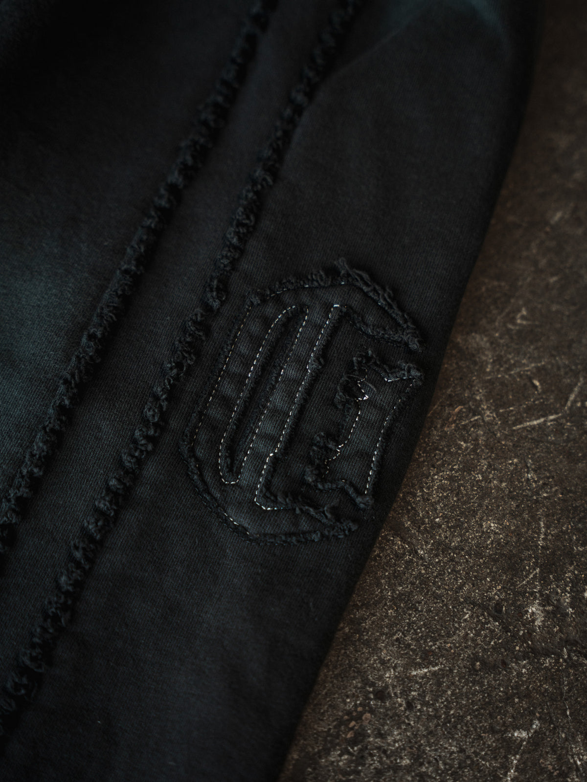 Patchwork Web Wide Leg Sweatpants