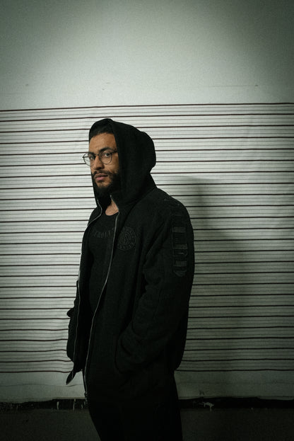 Blackout Shadow Zip Up Hoodie