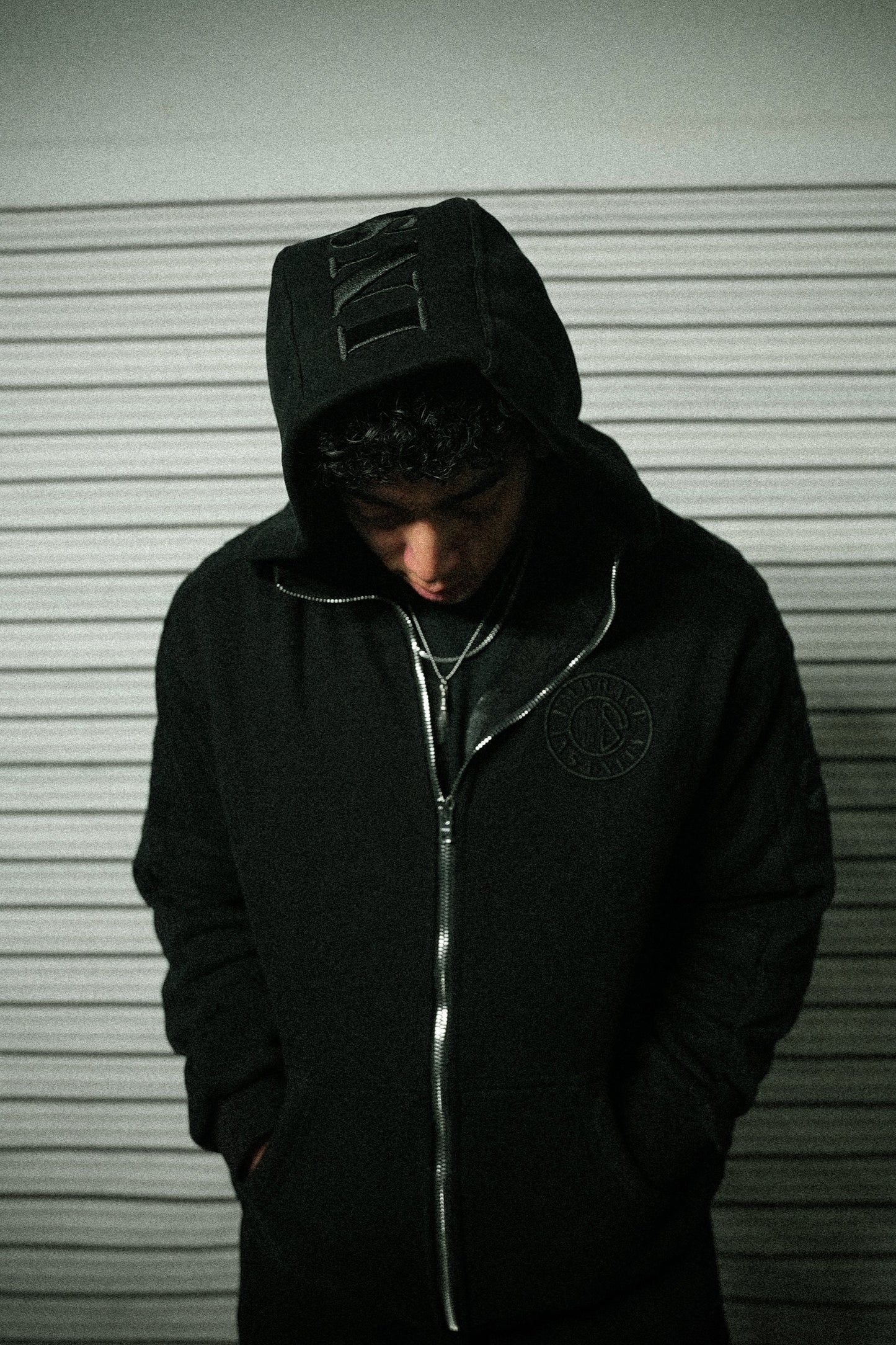 Blackout Shadow Zip Up Hoodie