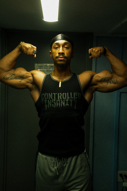 Carbon Black Iron Therapy Heavyweight Tank Top