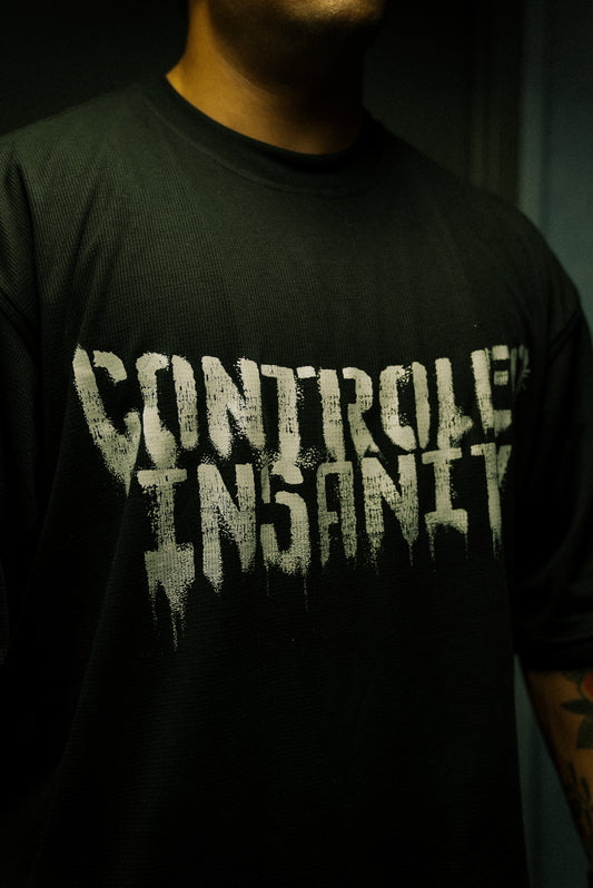 White on Black Iron Therapy Pump Cover