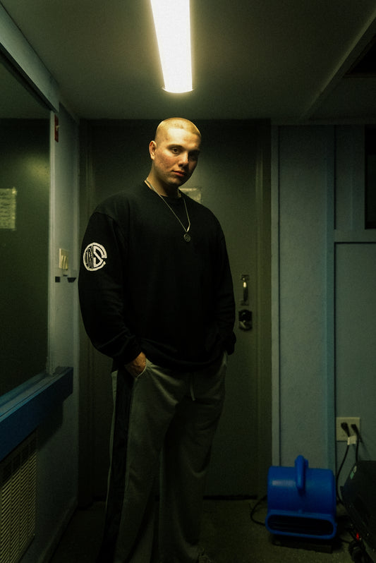 Onyx Black Iron Therapy Long-Sleeve Waffle Thermal