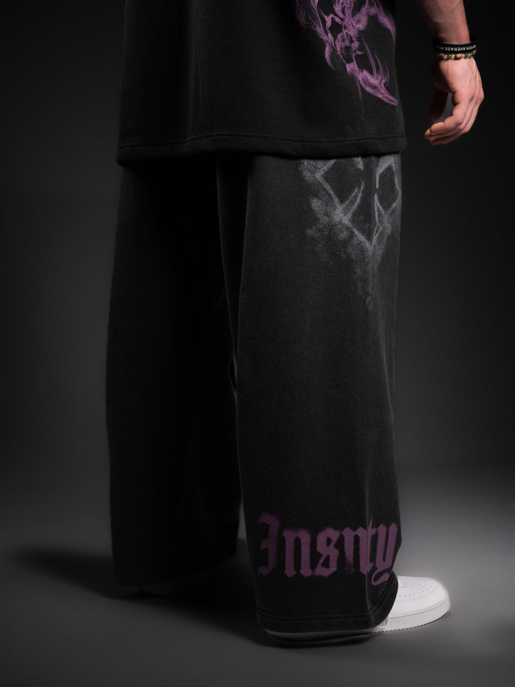Wide Leg Sweats - Paranorman Purple