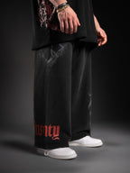 Wide Leg Sweats - Blood Red