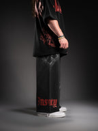 Wide Leg Sweats - Blood Red