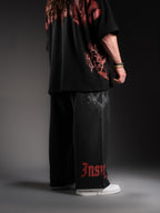Wide Leg Sweats - Blood Red