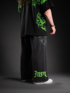 Wide Leg Sweats - Venom Green