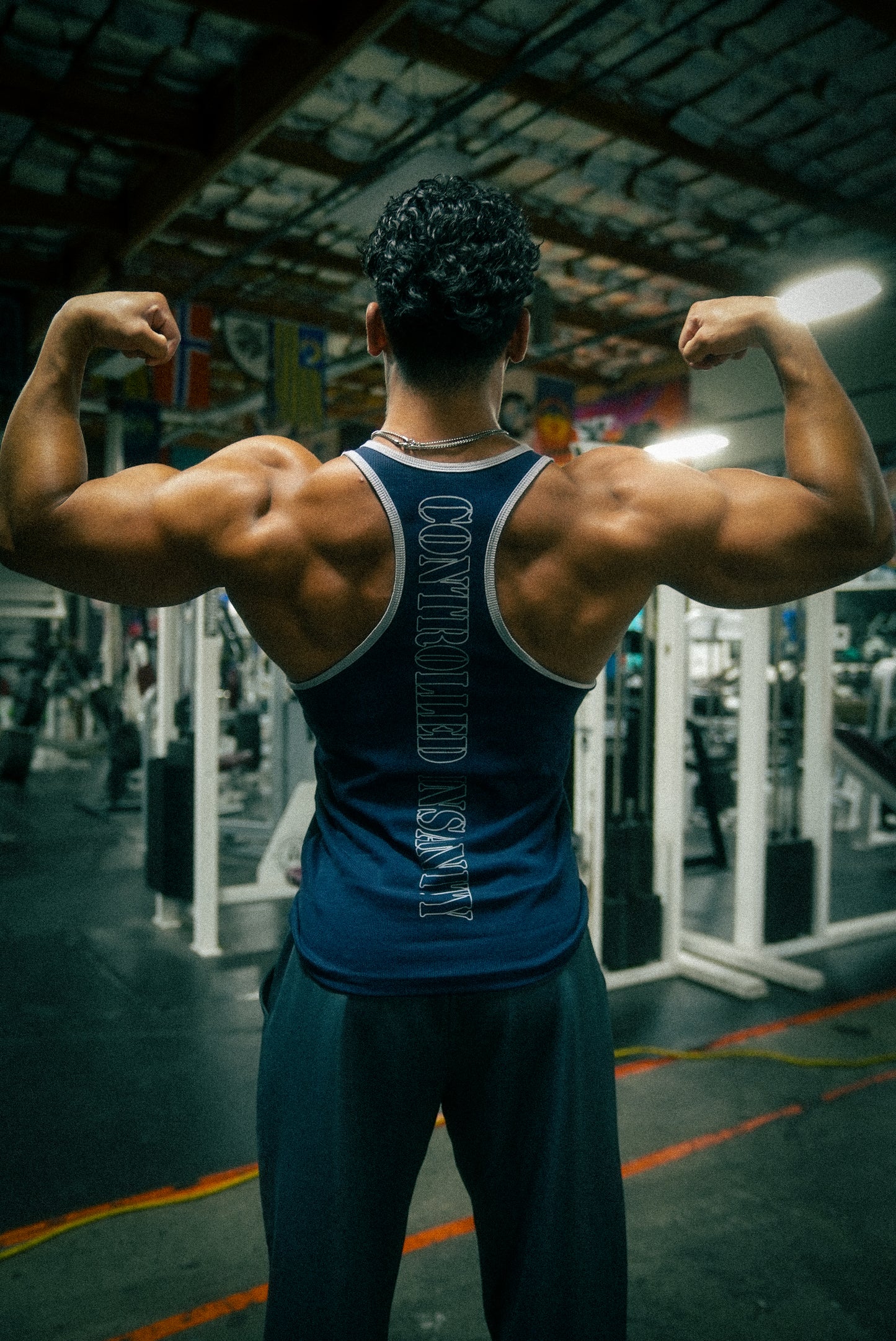 Navy Blue Double-Layered Tank