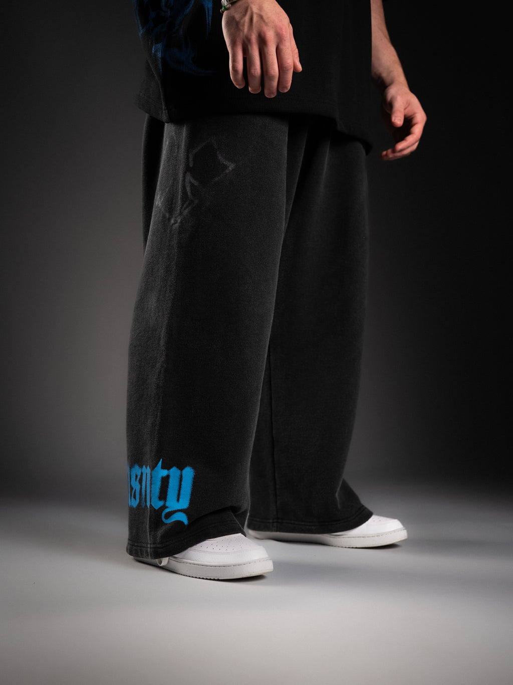 Wide Leg Sweats - Butterfly Blue