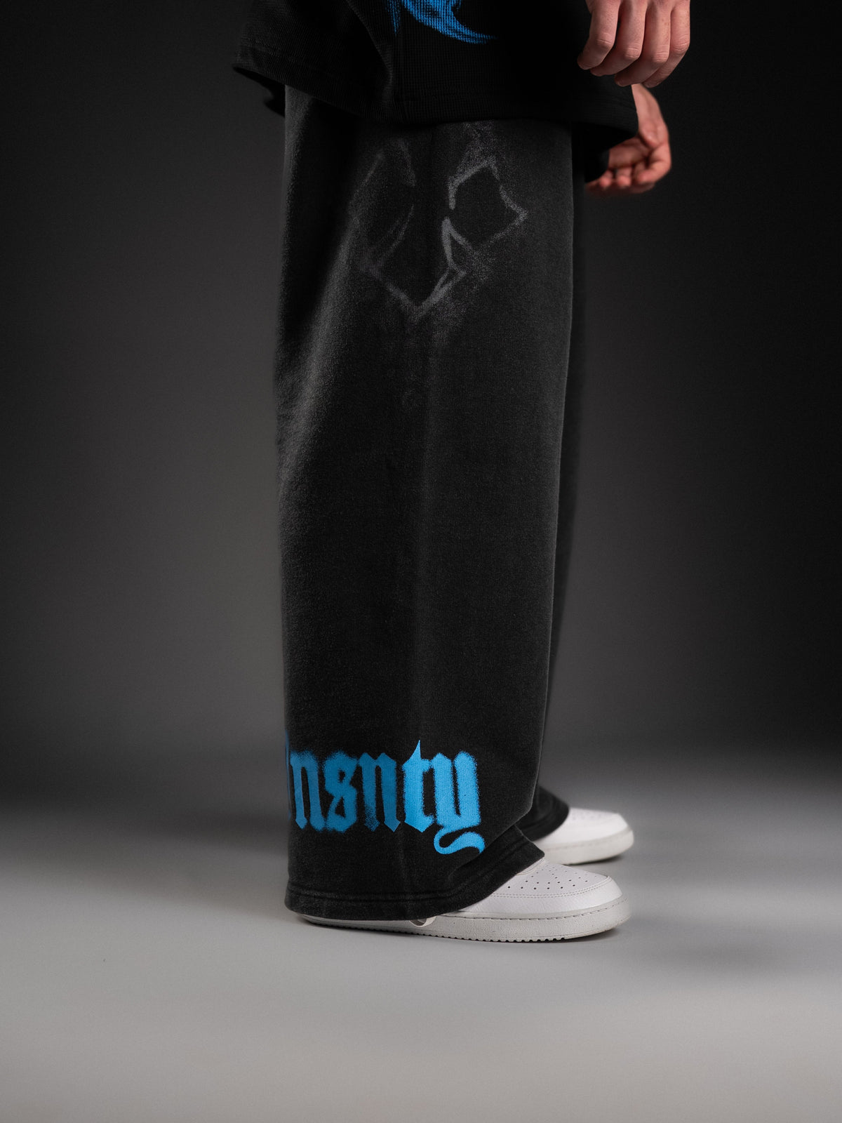 Wide Leg Sweats - Butterfly Blue