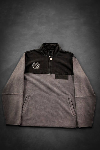 Gunmetal Gray Suede Quarter-Zip