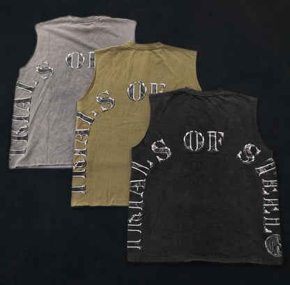 Gunmetal Gray Trials of Steel Cutoff