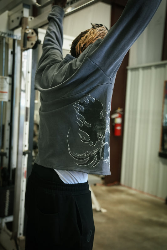 Stone Gray Phoenix Crewneck