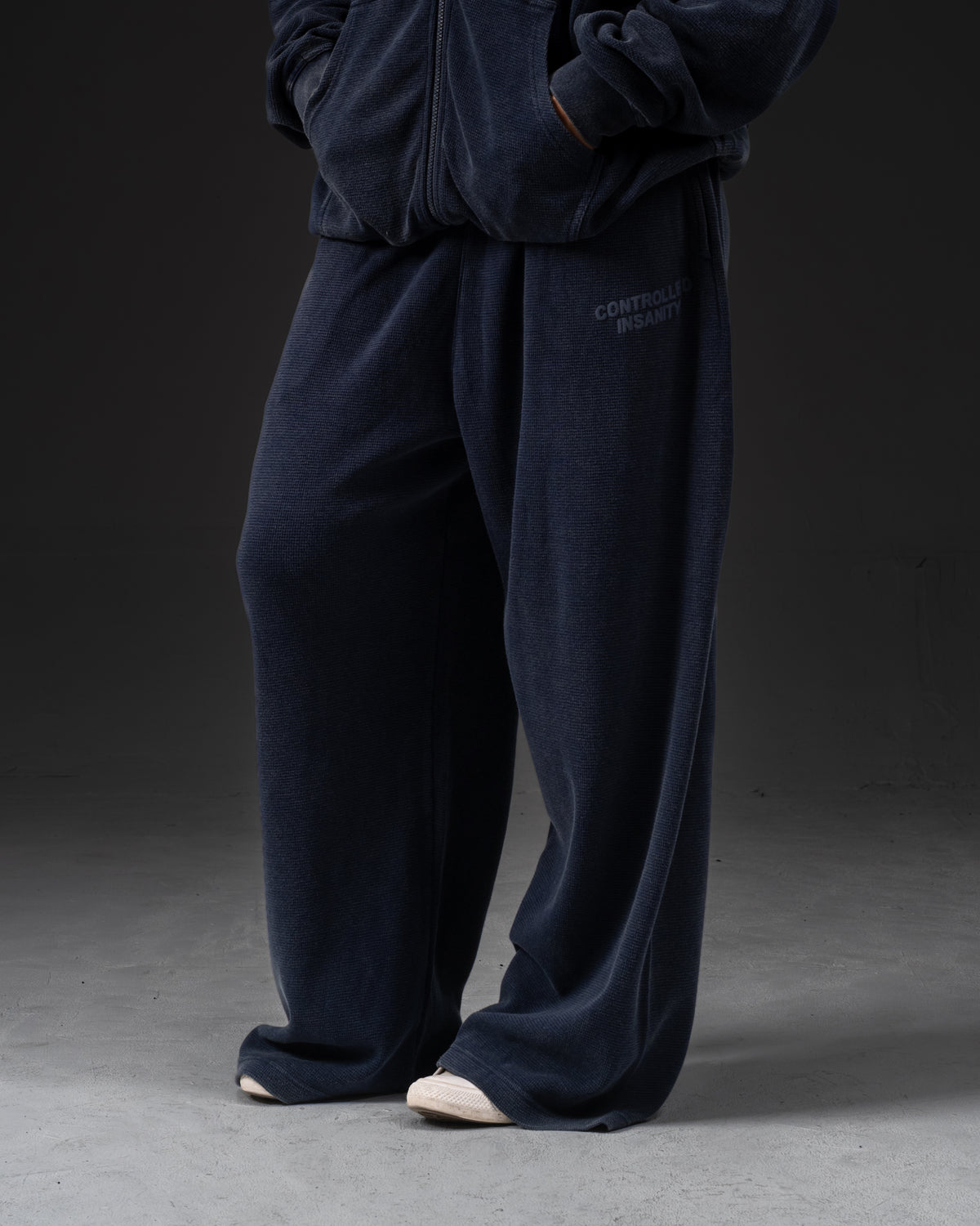 Signature Waffleknit Sweatpants - Navy