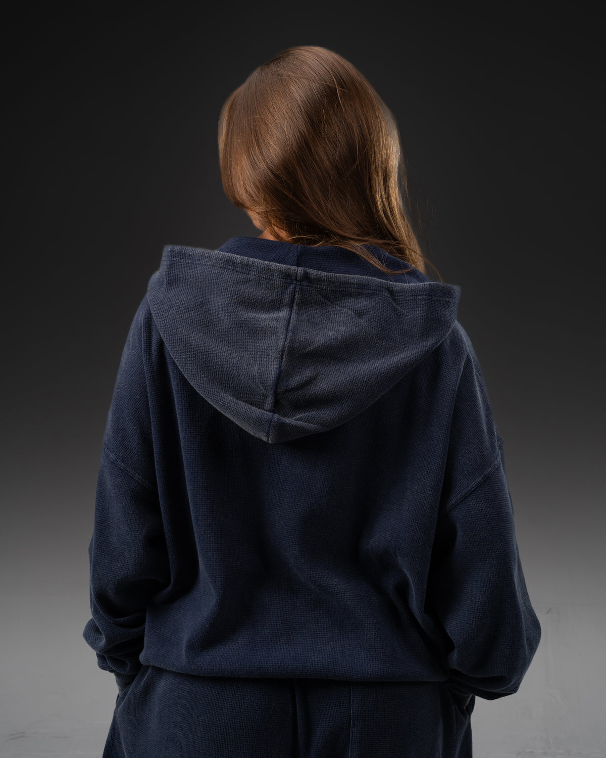 Signature Waffleknit Zip-Up - Navy