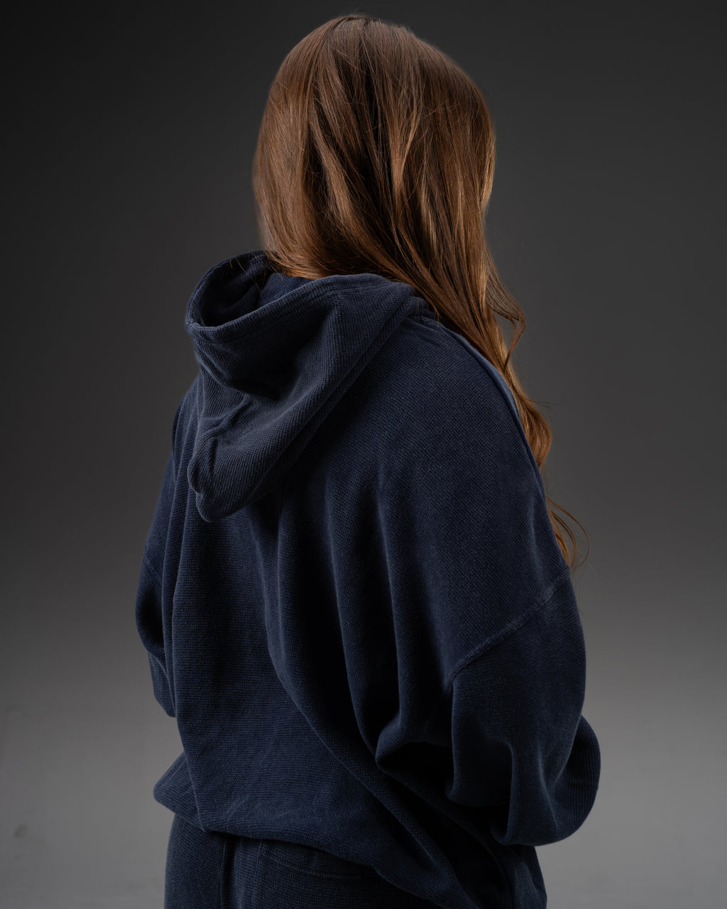 Signature Waffleknit Pullover - Navy
